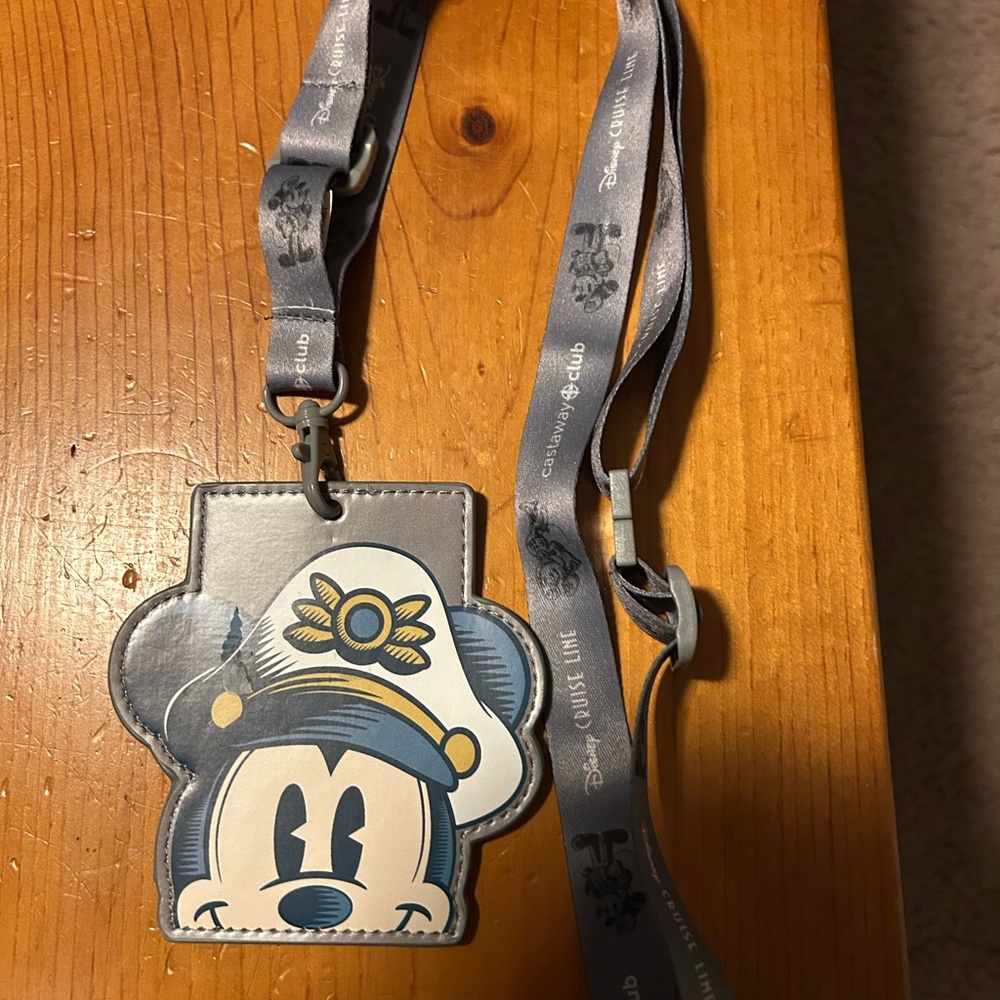 Disney Cruise Line Silver Castaway Club Lanyard